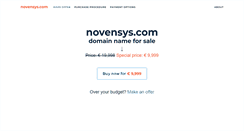 Desktop Screenshot of novensys.com