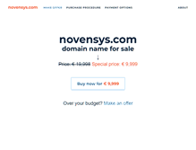 Tablet Screenshot of novensys.com